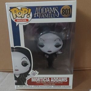 Funko Pop Morticia Addams Black and White Vinyl Figure
